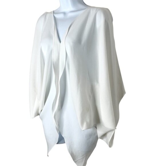 Sugarlips Blouse Top Tiered Flowy Top Off White Open Sleeve Y2k 2000s Size XS - Picture 3 of 16